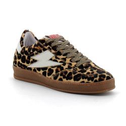 Basket mode à lacet pour femme leopard