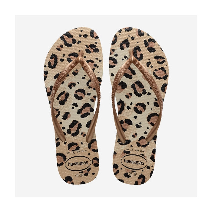 Tong pour femme Slim Leopard