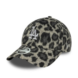 Casquette adulte impression Léopard Grise