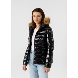 Doudoune à capuche Femme Grand Froid Luxe laquée